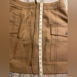 Madewell wool skirt - camel plaid